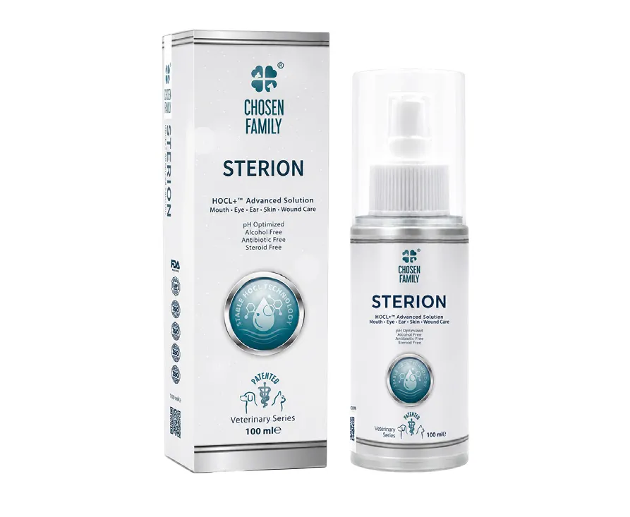 Chosen Family Sterion Kedi ve Köpek Ağız, Göz, Kulak ve Deri Bakım Solüsyonu (100 ml)