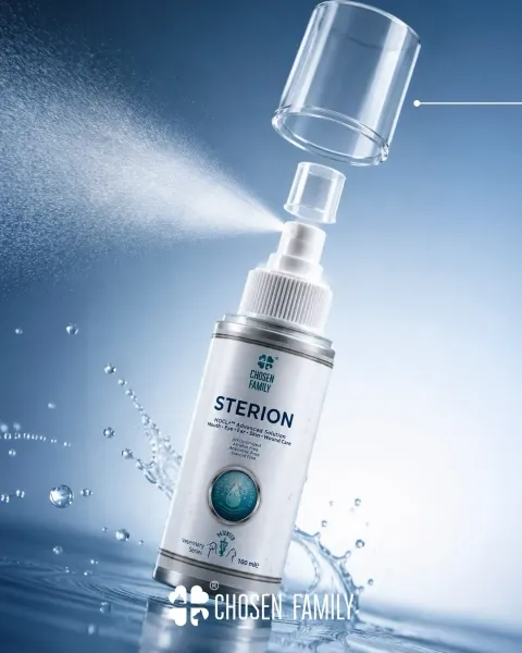 Chosen Family Sterion Cat and Dog Mouth, Eye, Ear & Skin Care Solution (100 ml)