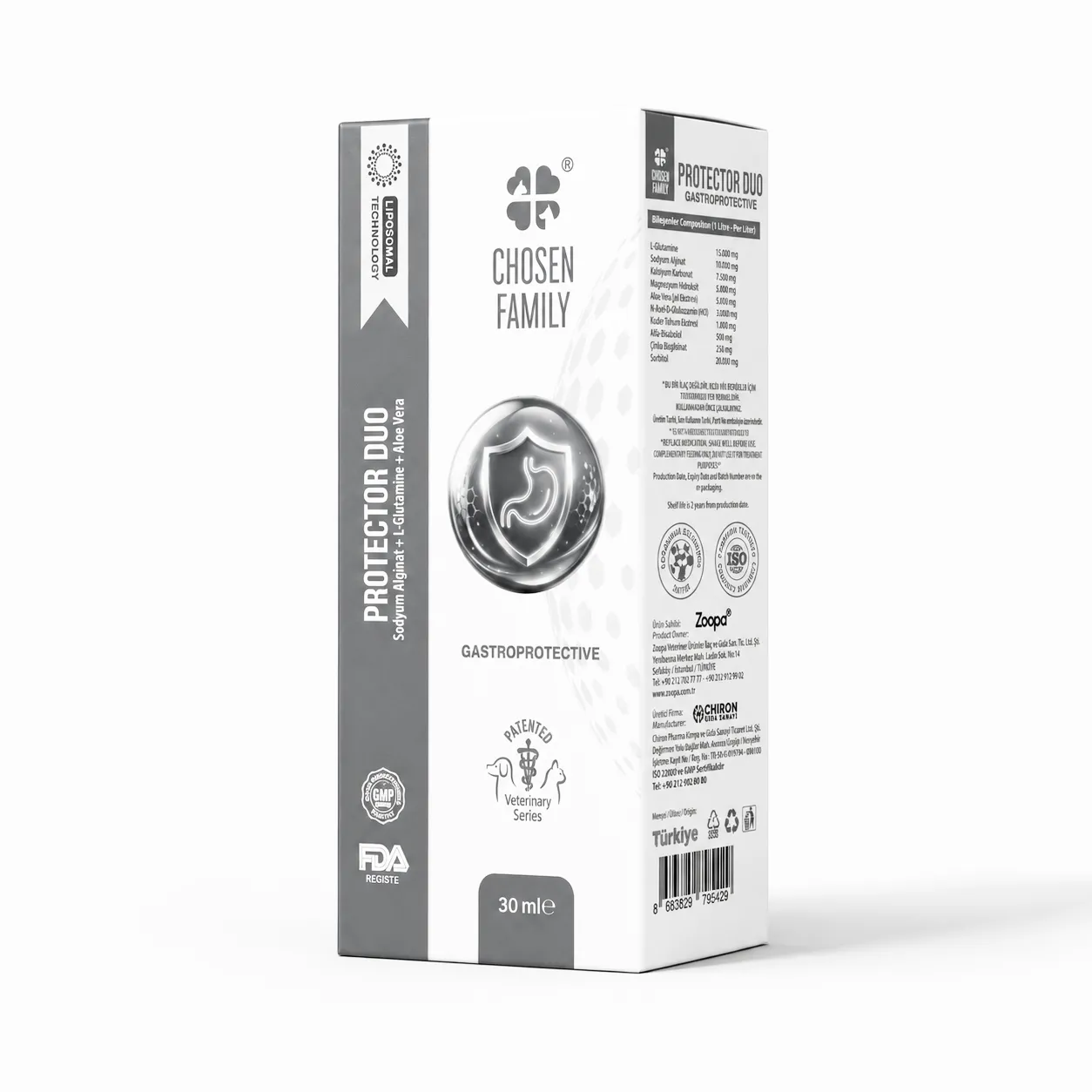 Chosen Family Protector Duo Likit Kedi ve Köpek Mide Bağırsak Desteği (30 ml)