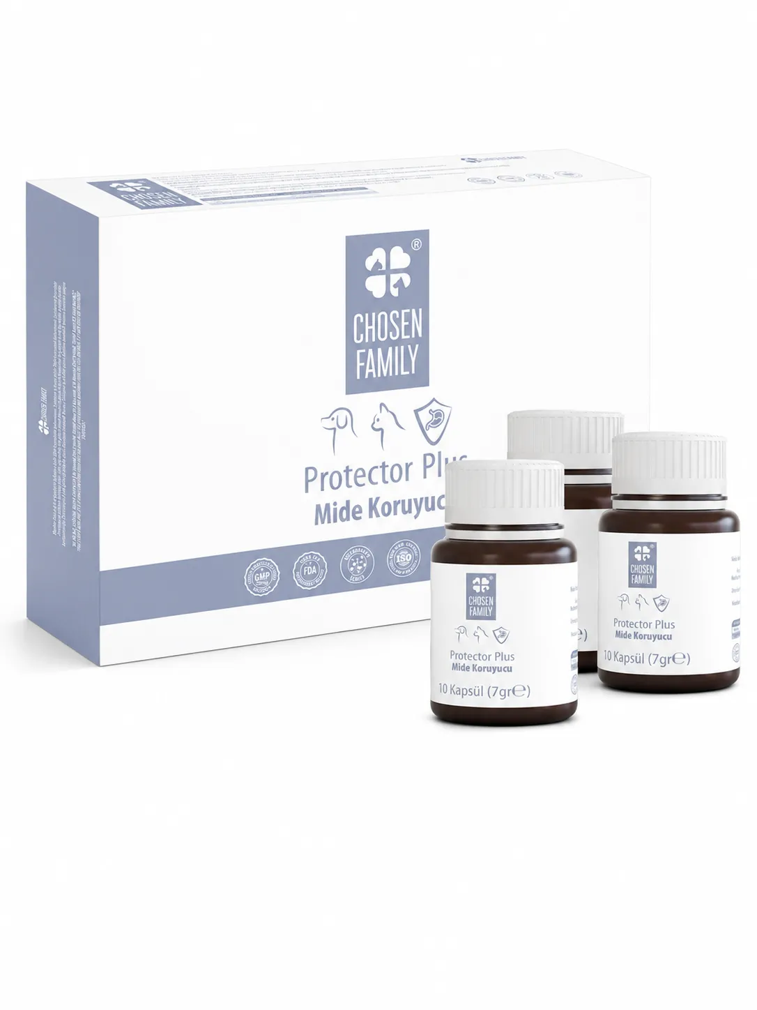 Chosen Family Protector Plus Kedi ve Köpek Mide Koruyucu Kapsül (30 Kapsül)
