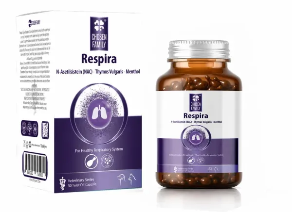 Chosen Family Respira Solunum Sistemi Desteği Kedi ve Köpekler İçin (30 Kapsül)