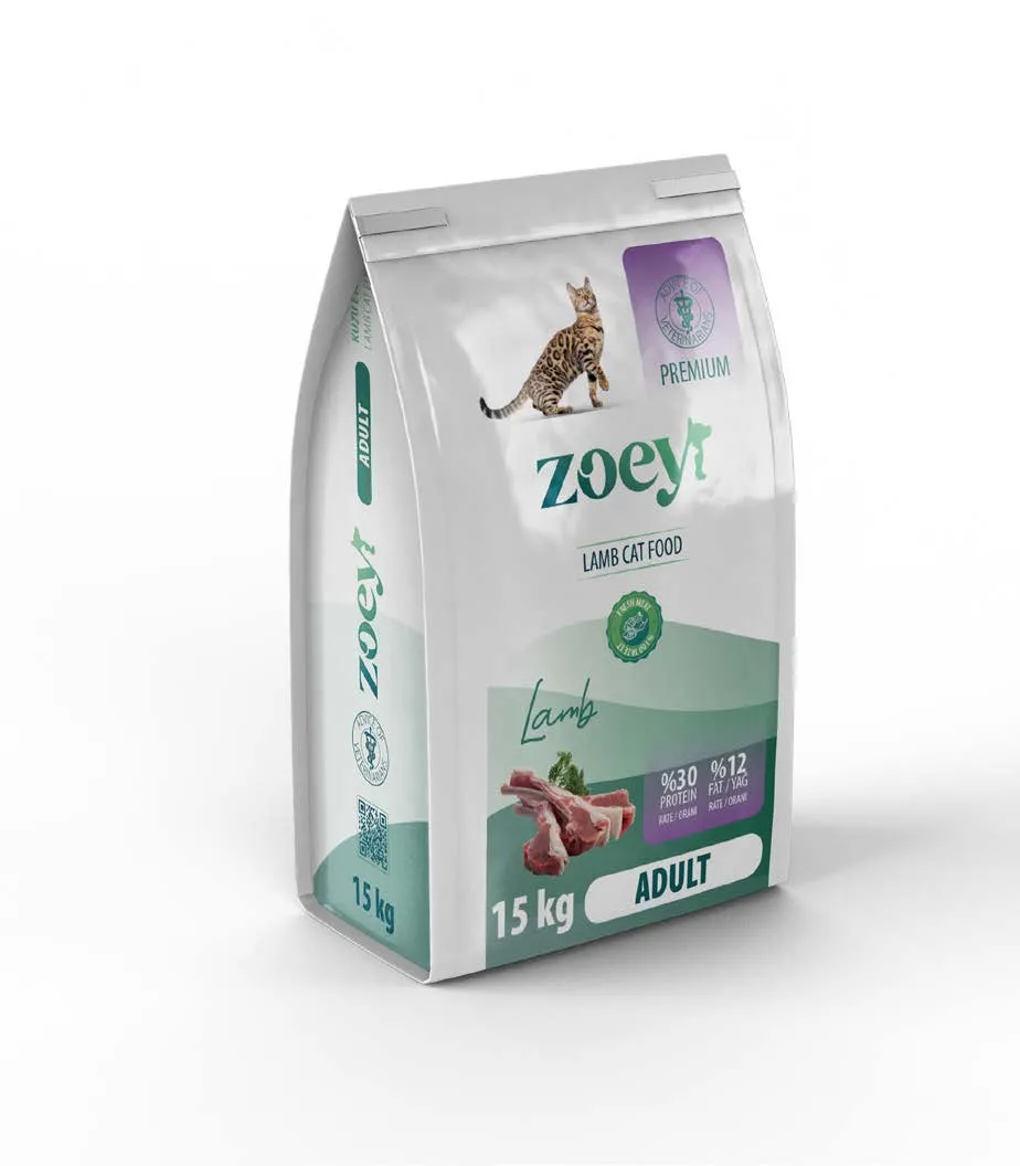 Zoey Kuzu Etli Kuru Mama Kedi Maması